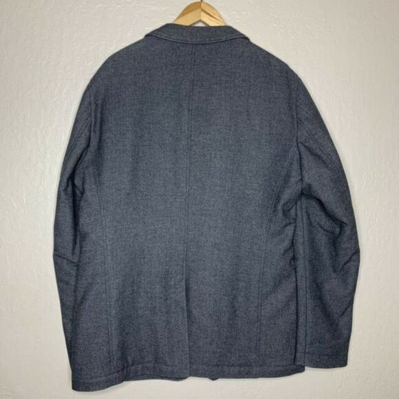 Boss Hugo Boss Gray Regular Fit Wool Blend Quilted Blazer Jacket - Picture 2 of 11